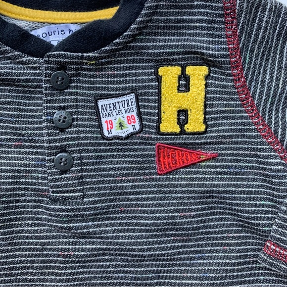 2/$10 SOURIS MINI Baby boy long sleeve top 6m - Picture 3 of 4